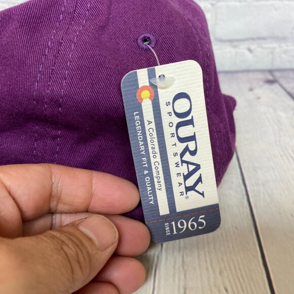 Dad Hat Women Cap Strap Back Velvet Grand Lake Colorado USA Falling Leaves Small - Picture 8 of 11